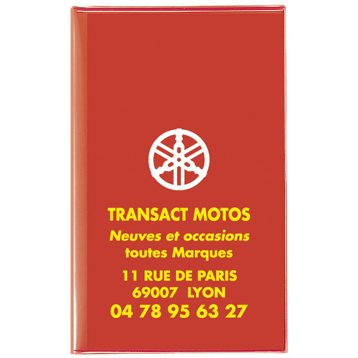 Porte-carte grise 3 volets personnalisée en PVC