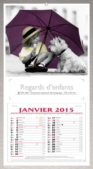 calendriers personnalisable France bloc artiste