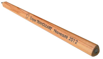 crayon publicitaire made in France triangle