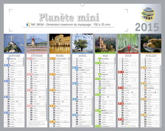 petit calendrier publicitaire fabrication Française