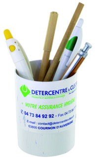 Pot à crayon personnalisable fabriqué en France paspac5050 recyc