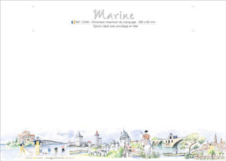 sous main publicitaire made in France marine