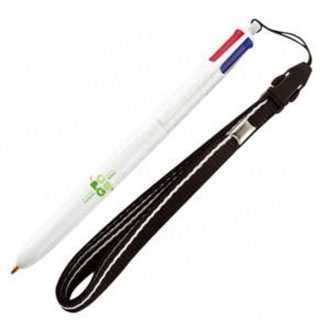 Stylo publicitaire made in France BIC 4 Colours Bille with Lanyard