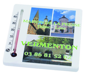 Thermomètres personnalisables paspv recy