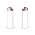 briquet personnalise slim lighter blanc 