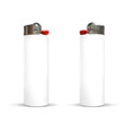 briquet publicitaire maxi lighter blanc 