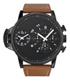 montres hommes personnalisable fabrication francaise marron 