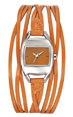 montres objet pub femmes orange 