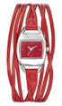 montres objet pub femmes rouge 