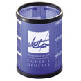 pots a crayons publicitaires france coty779d transparent  bleu